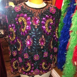 Colorful Sequins Top